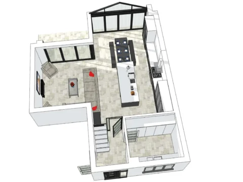 Design option A - 3D-Plan